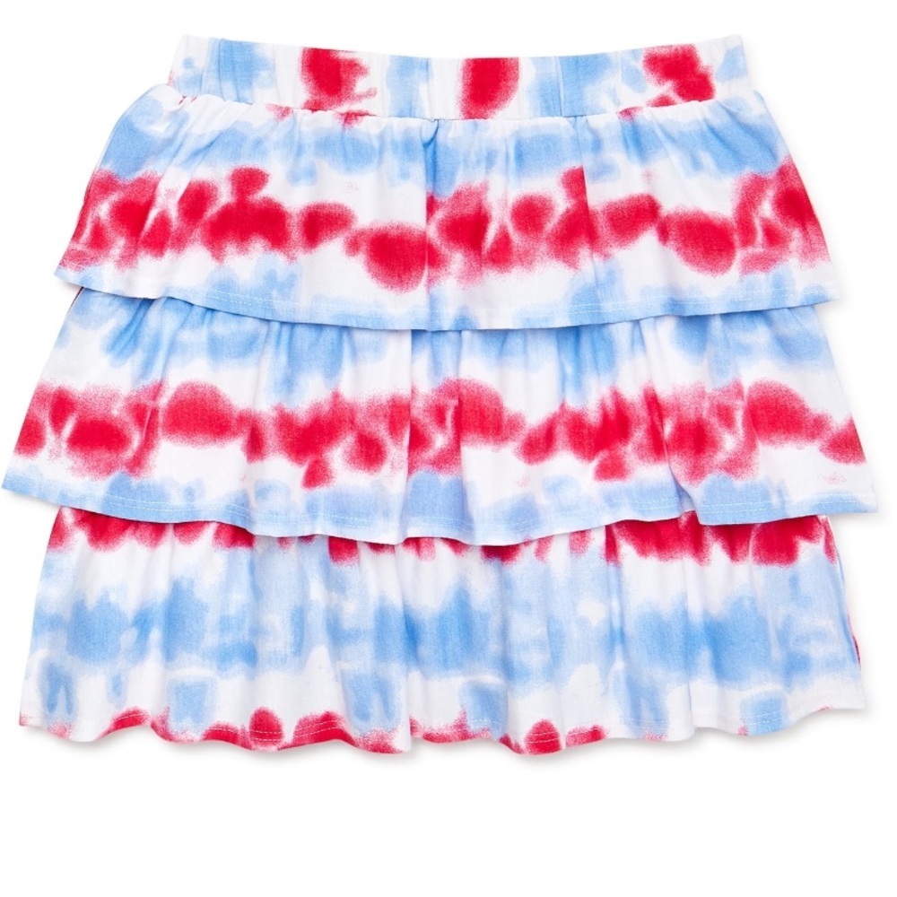 Way to Celebrate Girls Tie Dye Skirt, Size M 7/8